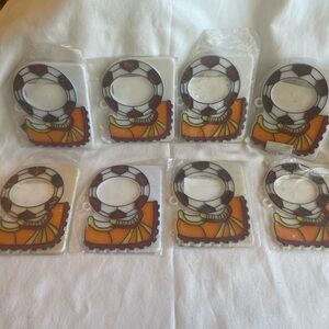 NIB 8 SOCCAR/ FOOTBALL AWARDS NECKLACE PICTURE FRAMES-ALL FOR $5